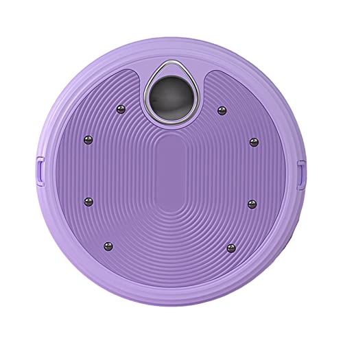 Core Ab Twister Board for Exercise Digital Display Counter Waist Twisting Disc with 8 Magnets Fitness Twister Foot Massage Abdomen Twisting Machine Waist Twister Fitness Equipment Purple