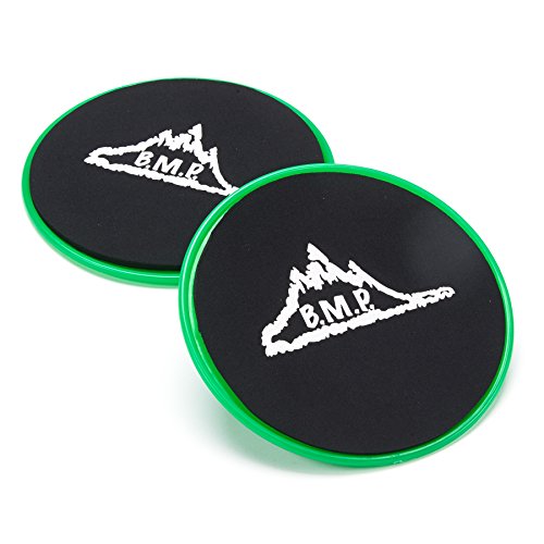 Black Mountain Products Core Exercise Sliders Gliding Discs (Set of 2), Green