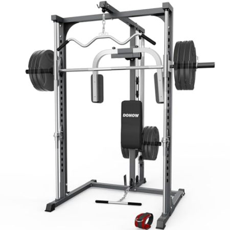 DONOW Smith Machine Power Cage Power Rack Squat Rack with Smith Bar ...