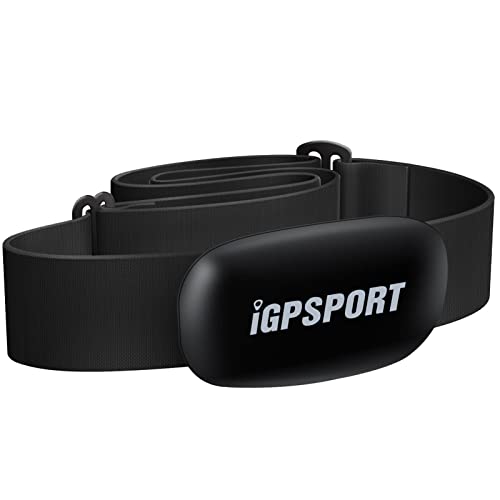 Heart Rate Monitor Chest Strap, iGPSPORT HR40 ANT+ and Bluetooth Waterproof HRM Sensor Compatible with Bike PC, Peloton, Zwift, Wahoo, Real-Time HR Data and Movement Dynamics in Exercise