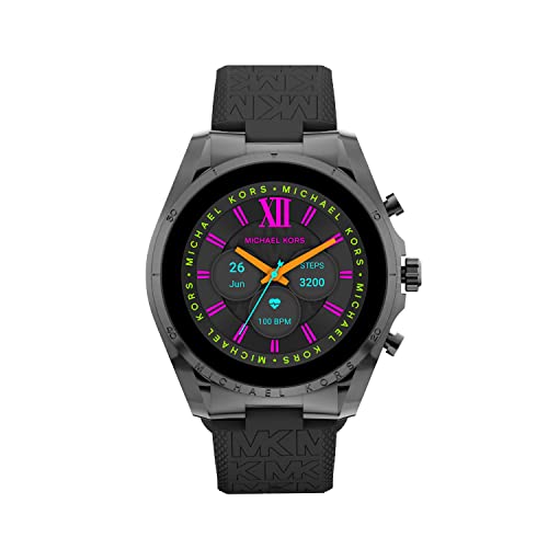 Michael Kors Men’s or Women’s Gen 6 44mm Touchscreen Smart Watch with Alexa Built-In, Fitness Tracker, Sleep Tracker, GPS, Music Control, Smartphone Notifications (Model: MKT5154V)