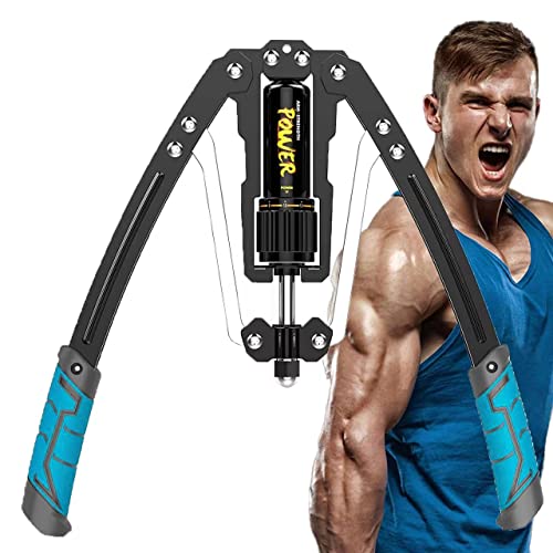 LEJIEYIN Twister Arm Exerciser – Adjustable 22-440lbs Hydraulic Power/Arm Exercise Equipment/Upper Body Exercise/Chest Workout/Shoulder Exercise Machine (Blue)