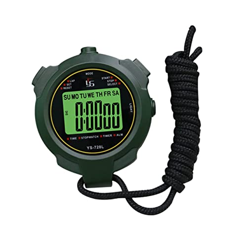 Stopwatch Digital Timers Chronograph Athletic Sets Stopwatch Timer Stop Watch Electronic Whistle Electronic Watch Game Stopwatch Match Timer Abs Fitness Green Water Proof