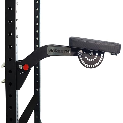 Sopanth Chest Support Rack Attachment Row Fits 2″×2″,2″×3″,3″×3″ Squat Racks and All Posts and Hole diameters of 5/8″ or Larger with a magpin