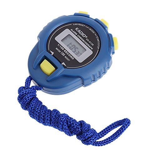Misright Handheld Digital Stopwatch Timer with Display?Buttons?Strap, Waterproof