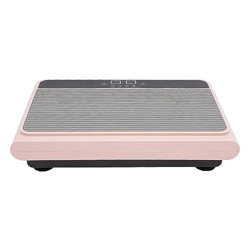 Vibration Plate,Whole Body Plate Exercise Machine for Weight Loss, Floor Standing Household Workout Vibration Fitness Platform,Automatic Travel Workout Equipment w/ Remote Control for Toning (Pink)