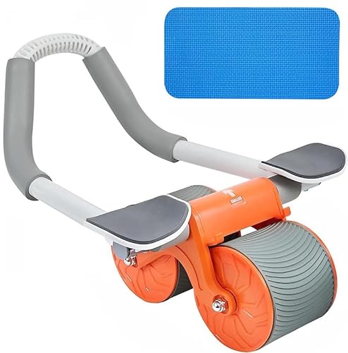 Ab Roller Wheel,Automatic Rebound Ab Abdominal Exercise Roller Wheel,Fitness Equipment for Home Gym and Office Use, Abdominal Muscle Trainer Wheel 【US in Stock】
